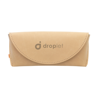 Picture of BONDED LEATHER SUNGLASSES POUCH in Beige