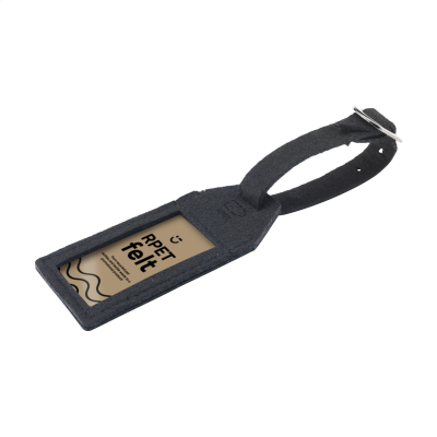 Picture of RPET FELT LUGGAGE TAG LUGGAGE TAG in Black.