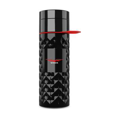 Picture of JOIN THE PIPE NAIROBI RING BOTTLE BLACK 500 ML in Black & Red.