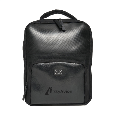 Picture of ECOWINGS FUNKY FALCON BACKPACK RUCKSACK in Black.