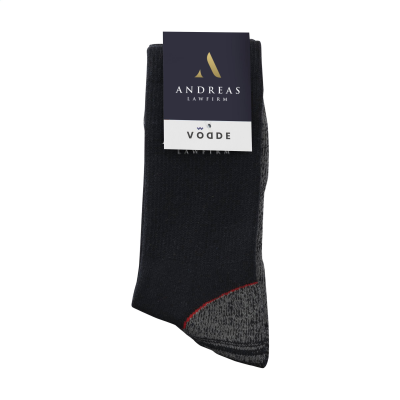 Picture of VODDE CASUAL RECYCLED WORK SOCKS in Black.