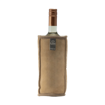 Picture of KYWIE WINE BOTTLE COOLER CAMEL SUEDE