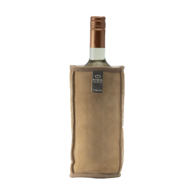 Picture of KYWIE WINE BOTTLE COOLER SUEDE in Camel.