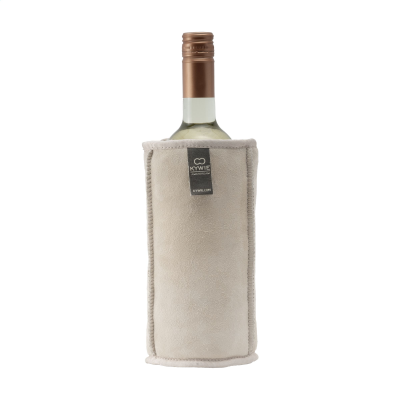 Picture of KYWIE WINE BOTTLE COOLER SUEDE in Beige