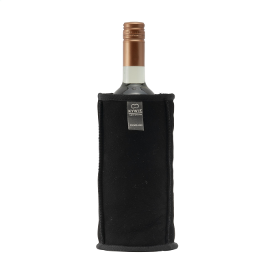 Picture of KYWIE WINE BOTTLE COOLER SUEDE in Black.