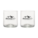 Picture of REBOTTLED® SHORT TUMBLER 2-PACK DRINK GLASSES in Clear Transparent