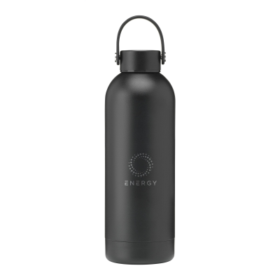 Picture of NEVADA RCS RECYCLED STEEL BOTTLE 500 ML in Black.