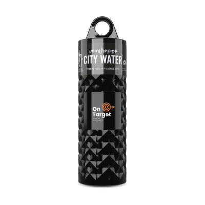 Picture of JOIN THE PIPE NAIROBI CITY WATER - FILLED BOTTLE 500 ML in Black.