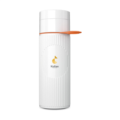 Picture of JOIN THE PIPE ATLANTIS RING BOTTLE WHITE 500 ML in White & Orange.