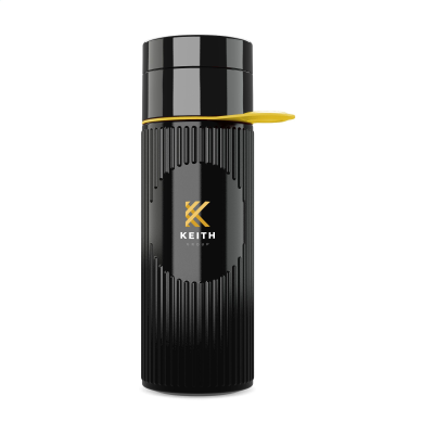 Picture of JOIN THE PIPE ATLANTIS RING BOTTLE BLACK 500 ML in Black & Yellow.