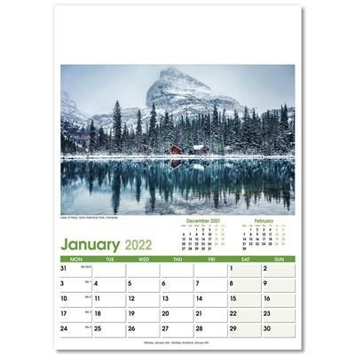 Picture of WORLD SCENES OPTIMA 13 LEAF CALENDAR