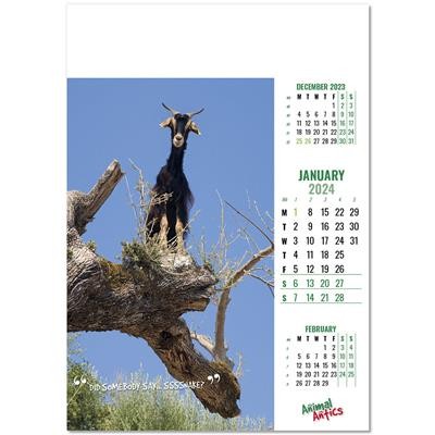 Picture of ANIMAL ANTICS WALL CALENDAR.