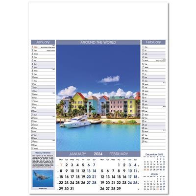 Picture of AROUND THE WORLD WALL CALENDAR.