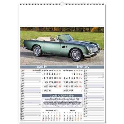 Picture of CLASSIC CARS PICTORIAL MEMO WALL CALENDAR.