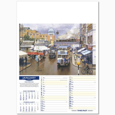 Picture of TIMES PAST WALL CALENDAR