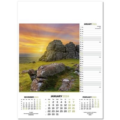 Picture of DAWN & DUSK WALL CALENDAR.