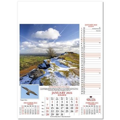 Picture of DISCOVERING WALES WALL CALENDAR.