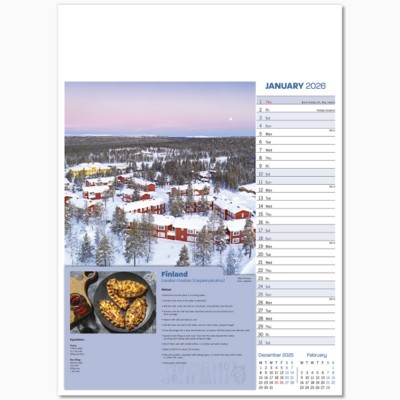 Picture of TASTE FOR TRAVEL WALL CALENDAR