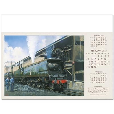 Picture of FOOTPLATE WALL CALENDAR
