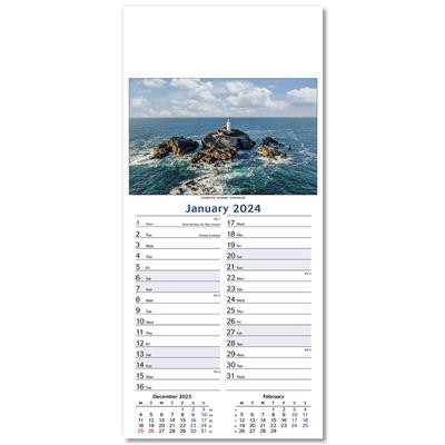 Picture of GALLERY OF BRITAIN SLIM LINE WALL CALENDAR.