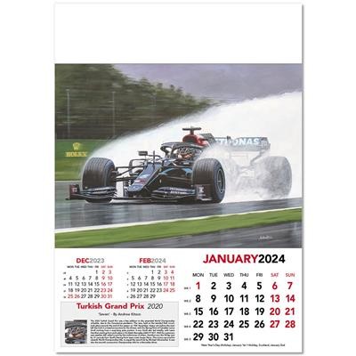 Picture of GRAND PRIX WALL CALENDAR.