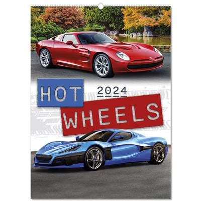 Picture of HOT WHEELS 8 LEAF WALL CALENDAR.