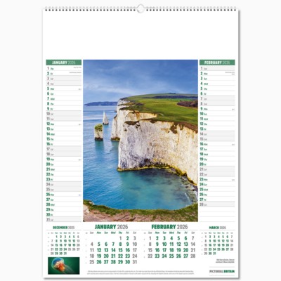 Picture of MEMORABLE BRITAIN 6 LEAF WALL CALENDAR