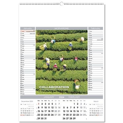 Picture of MOTIVATIONS PICTORIAL MEMO WALL CALENDAR.