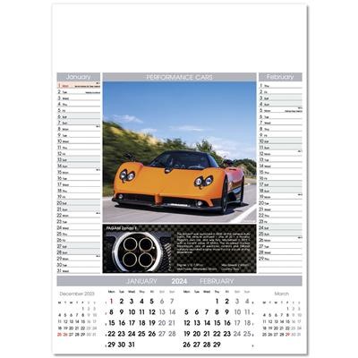 Picture of PERFORMANCE CARS PICTORIAL MEMO WALL CALENDAR.