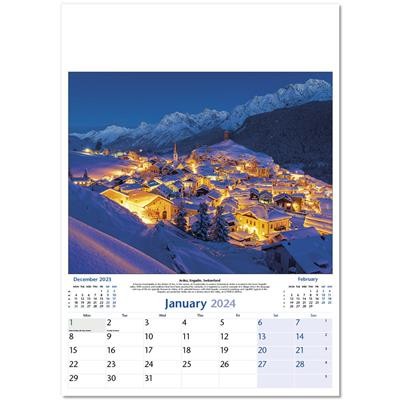 Picture of WORLD BY NIGHT WALL CALENDAR