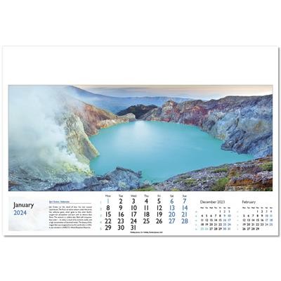 Picture of WORLD IN VIEW WALL CALENDAR.