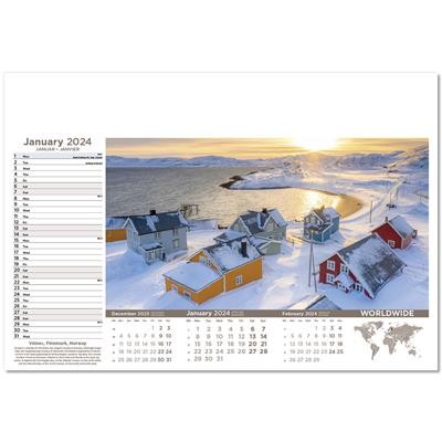Picture of WORLDWIDE WALL CALENDAR.