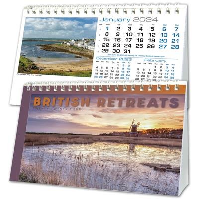 Picture of BRITISH RETREATS A5 DESK CALENDAR