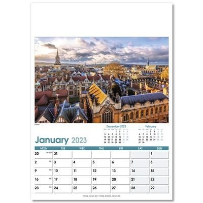 Picture of BRITISH PLANNER OPTIMA WALL 12 LEAF CALENDAR