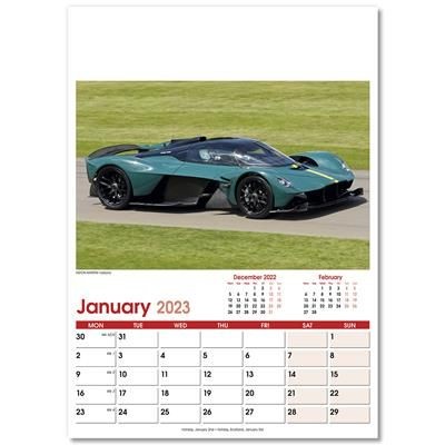 Picture of FAST CARS OPTIMA WALL 13 LEAF CALENDAR