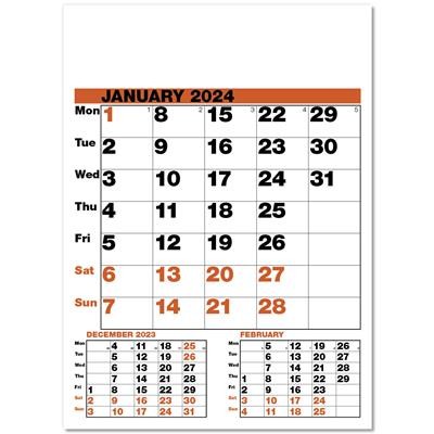 Picture of DATE FINDER WALL CALENDAR.