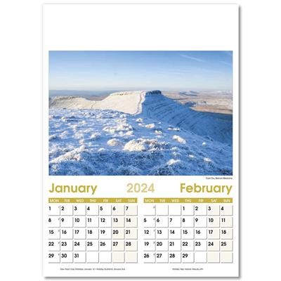 Picture of ASPECTS OPTIMA WALL CALENDAR 7 LEAF.