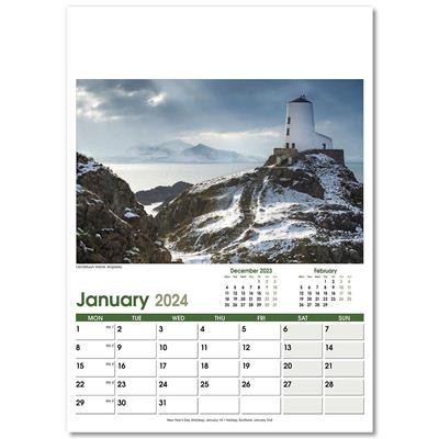 Picture of HERITAGE OPTIMA WALL 13 LEAF CALENDAR.