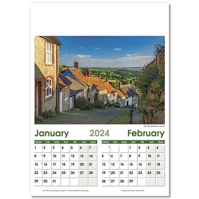 Picture of HERITAGE OPTIMA WALL CALENDAR 7 LEAF.