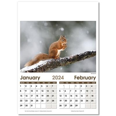 Picture of RURAL LIFE OPTIMA WALL CALENDAR 7 LEAF