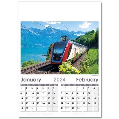 Picture of ON THE MOVE OPTIMA WALL CALENDAR 7 LEAF.