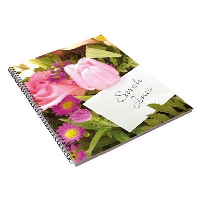 Picture of PERSONALISED SPIRAL WIRO BOUND NOTE PAD.