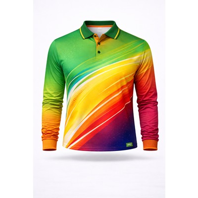 Picture of RPET LONG SLEEVE SUBLIMATED POLO SHIRT