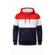 CONTRAST CUBE BLOCK HOODED HOODIE image 2
