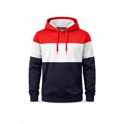 Picture of CONTRAST CUBE BLOCK HOODED HOODIE