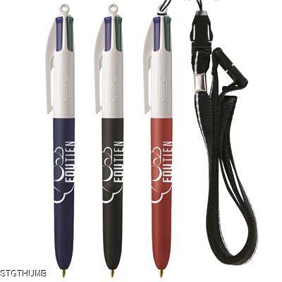 Picture of BIC® 4 COLOURS SOFT with Lanyard Screen Print.