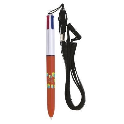 Picture of BIC® 4 COLOURS FINE + LANYARD SCREEN PRINTING