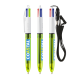 Picture of BIC® 4 COLOURS FLUO with Lanyard Ball Pen