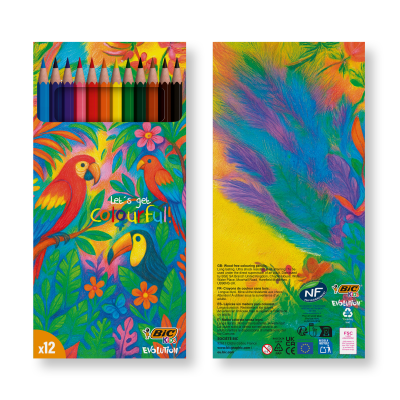 Picture of BIC® CHILDRENS EVOLUTION® COLOURING SET x 12 UNITS - BOX.