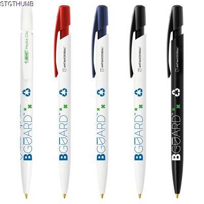 Picture of BIC® MEDIA CLIC BGUARD™ ANTIMICROBIAL ECOLUTIONS® BALL PEN ANTIMICROBIAL LOGO SCREEN PRINT.